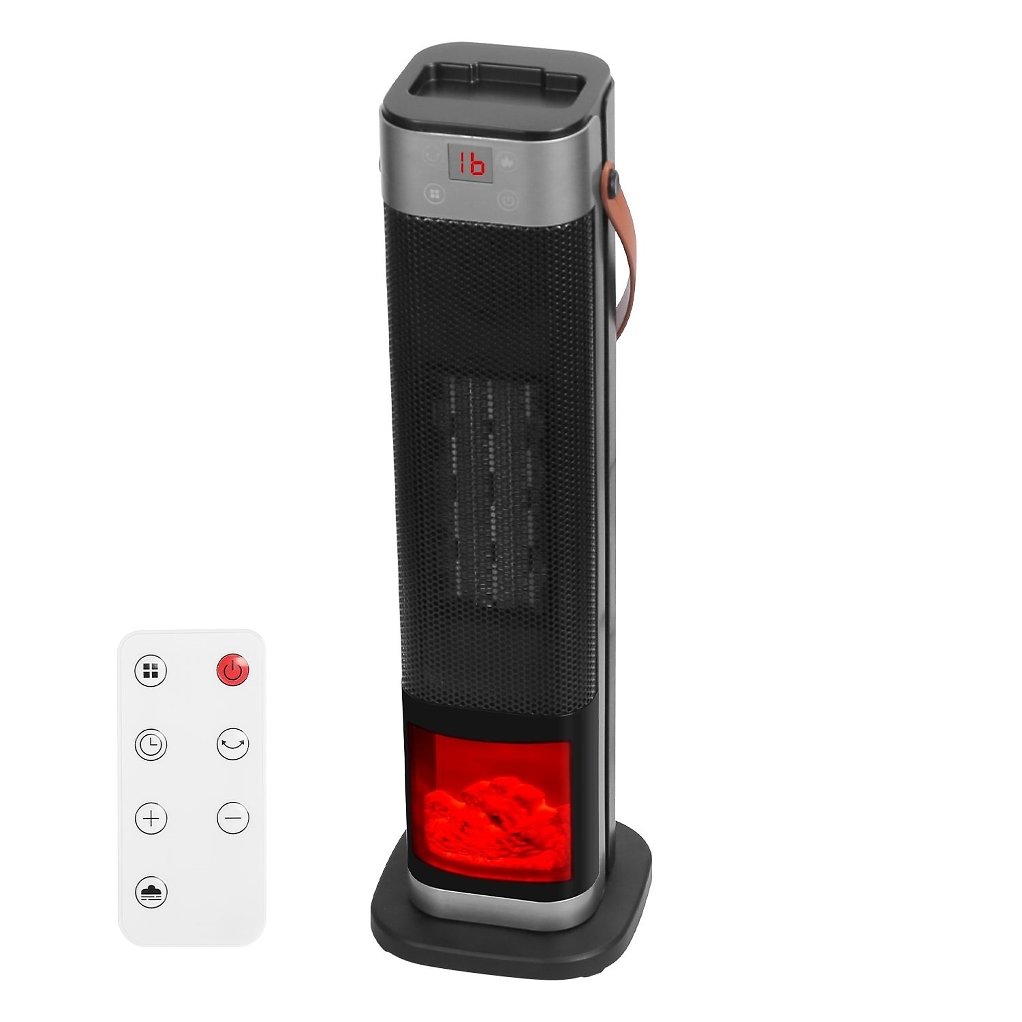 EdenDirect 1500?W Electric Indoor Tower Ceramic Fan Space Heater with 1?12H Timer, Remote Control, Tip?Over & Overheat Protection
